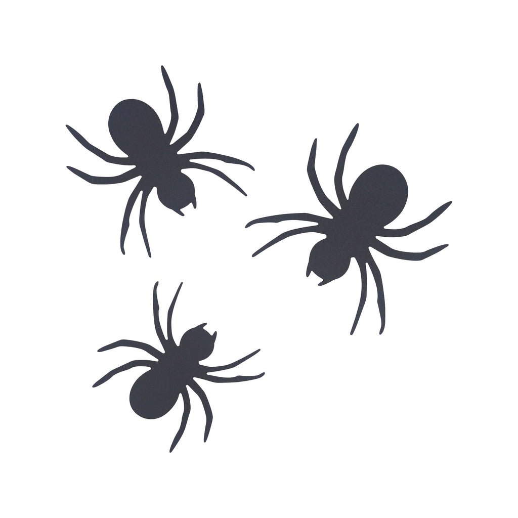 Paper Spider Wall Creatures Decoration, Black, 12 Pieces, Halloween by Way To Celebrate
