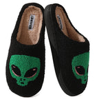 BERANMEY Halloween Slippers for Women Perfect Soft Plush Comfy Warm Slip-On Cute Womens Slippers Indoor Fluffy House Slippers for Women and Men Non-slip Fuzzy Flat Slides