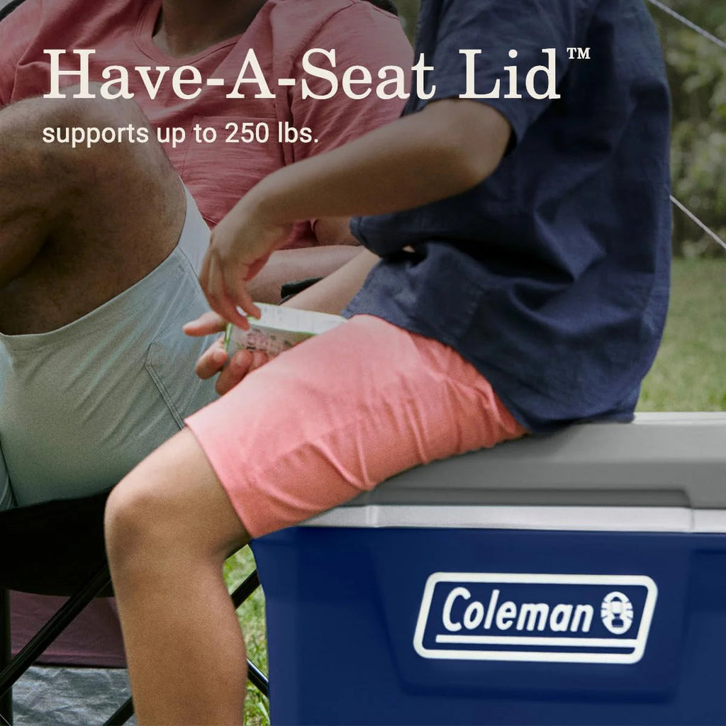 Coleman Classic Series Insulated Wheeled Cooler, 100-Quart, Rock Grey - Wheeled