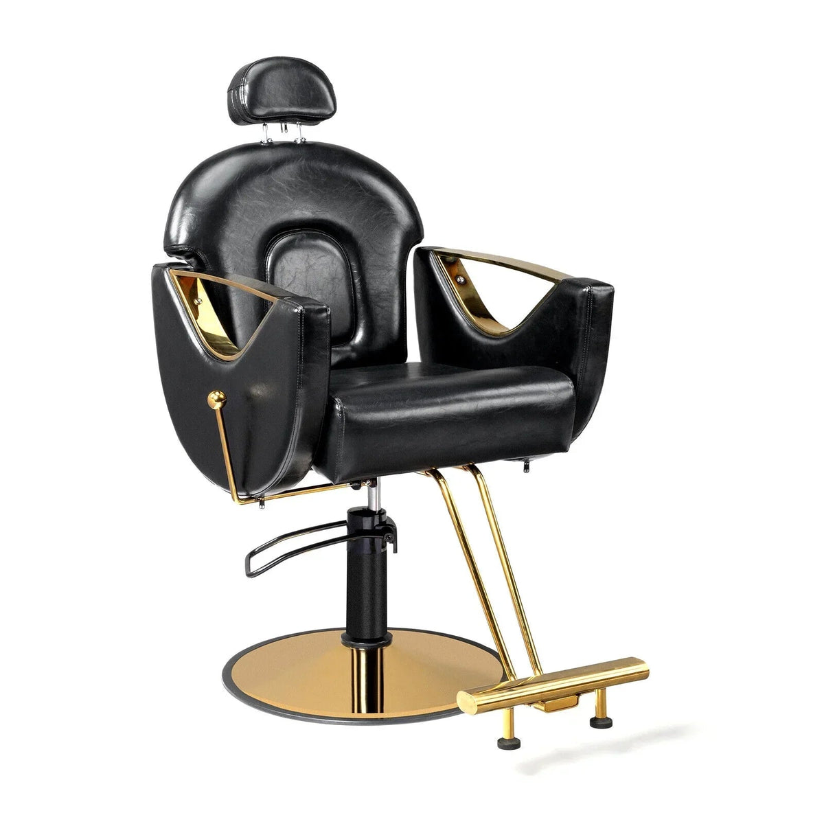 OmySalon Reclining Salon Chair With Footrest And 330 lbs Capacity