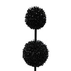 My Texas House Halloween 3-Ball Artificial Black Topiary, 3'