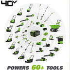 40V 16-Inch Cordless Electric Lawn Mower With 4.0Ah Battery And Charger
