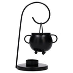 Metal Cauldron Tealight Warmer, Black, 9", Halloween by Way To Celebrate