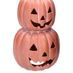 Ceramic Stacked Jack-o'-Lantern Decoration, Terracotta, 11.25", Halloween by Way To Celebrate