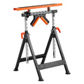 VEVOR 4-in-1 Roller Stand, 440 lb Load Capacity, 33-50 in Adjustable Height, Folding Heavy Duty with Rack & Polished Multi-Directional Roller Head