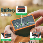 2 Pack 5Ah Rechargeable Lithium Battery Compatible with Moultrie Edge Cellular Trail Camera(Edge, Edge PRO, Edge 2, Edge 2 PRO, Edge 3, Edge 3 PRO)