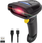 NETUM 2D Barcode Scanner, Compatible with 2.4G Wireless & Bluetooth & USB Wired Connection, Connect Smart Phone, Tablet, PC, 1D Bar Code Reader Work