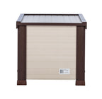 New Age Pet® ECOFLEX® Albany Outdoor Cat House, Maple/Brown