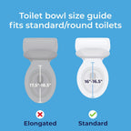 Drive Medical 2-in-1 Raised Toilet Seat with Removable Padded Arms