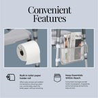 Toilet Seat Riser for Seniors, Adjustable Height & Width, 400lb