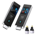 2026 New Wireless HDMI Transmitter and Receiver, 360FT/110M Extender 4K Decode 1080P@60Hz Output with LED Display, Plug&Play 5.8+2.4G Streaming