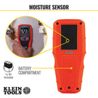 Klein Tools ET140 Pinless Moisture Meter, Detects up to 3/4-Inch Deep