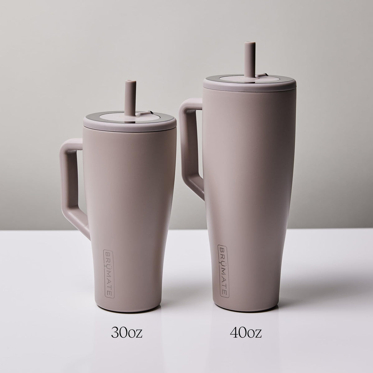 BrüMate Era 40 oz Tumbler with Handle & Straw | 100% Leakproof Insulated Water Bottle Tumbler with Lid & Flexible SoftSip Straw | Made of Stainless