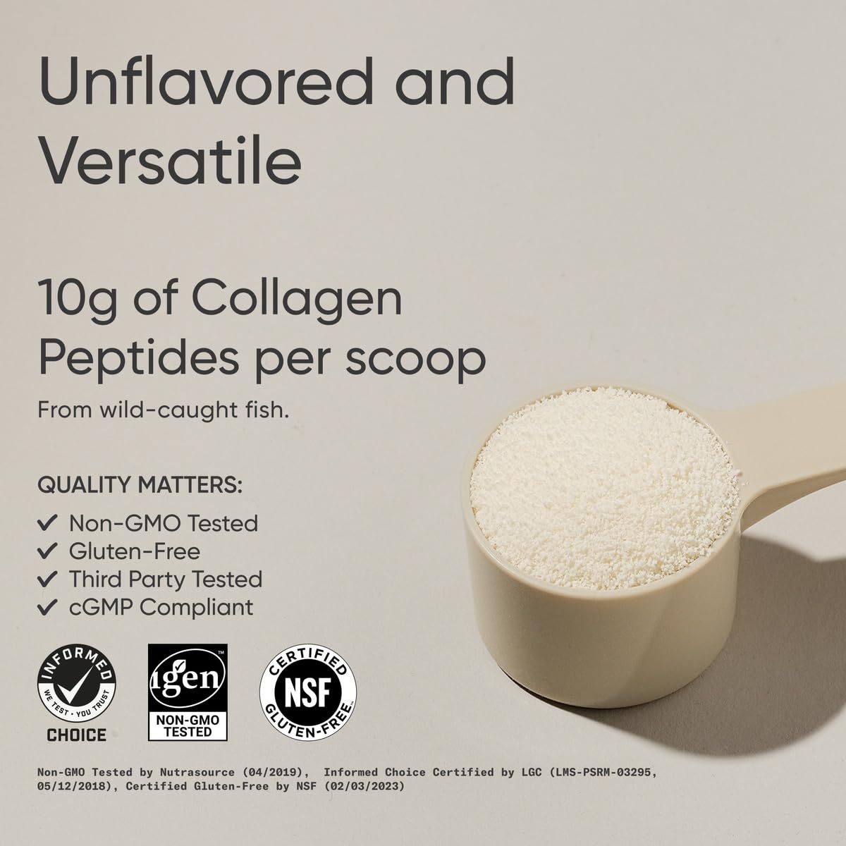 Sports Research® Wild-Caught Marine Collagen Peptides Powder, 34 Servings