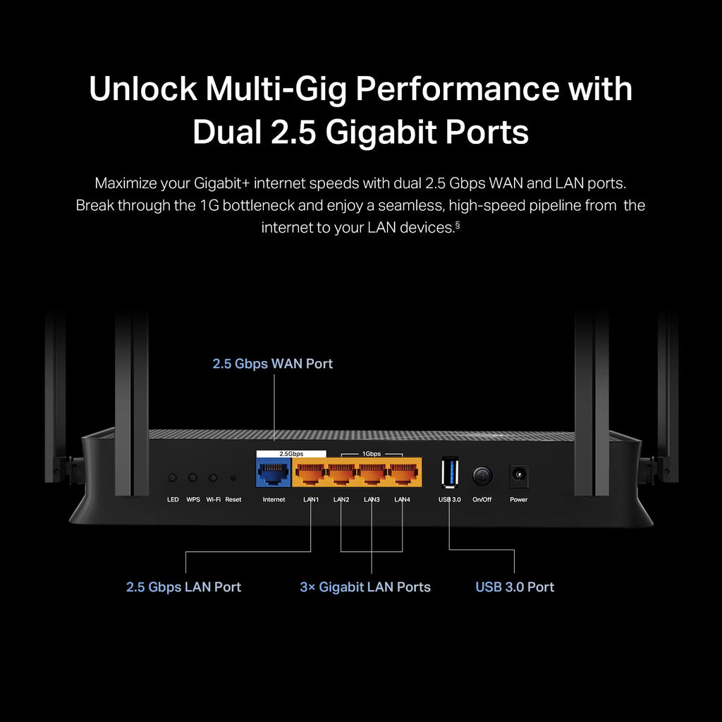 TP-Link Dual-Band BE3600 Wi-Fi 7 Router, Archer BE230