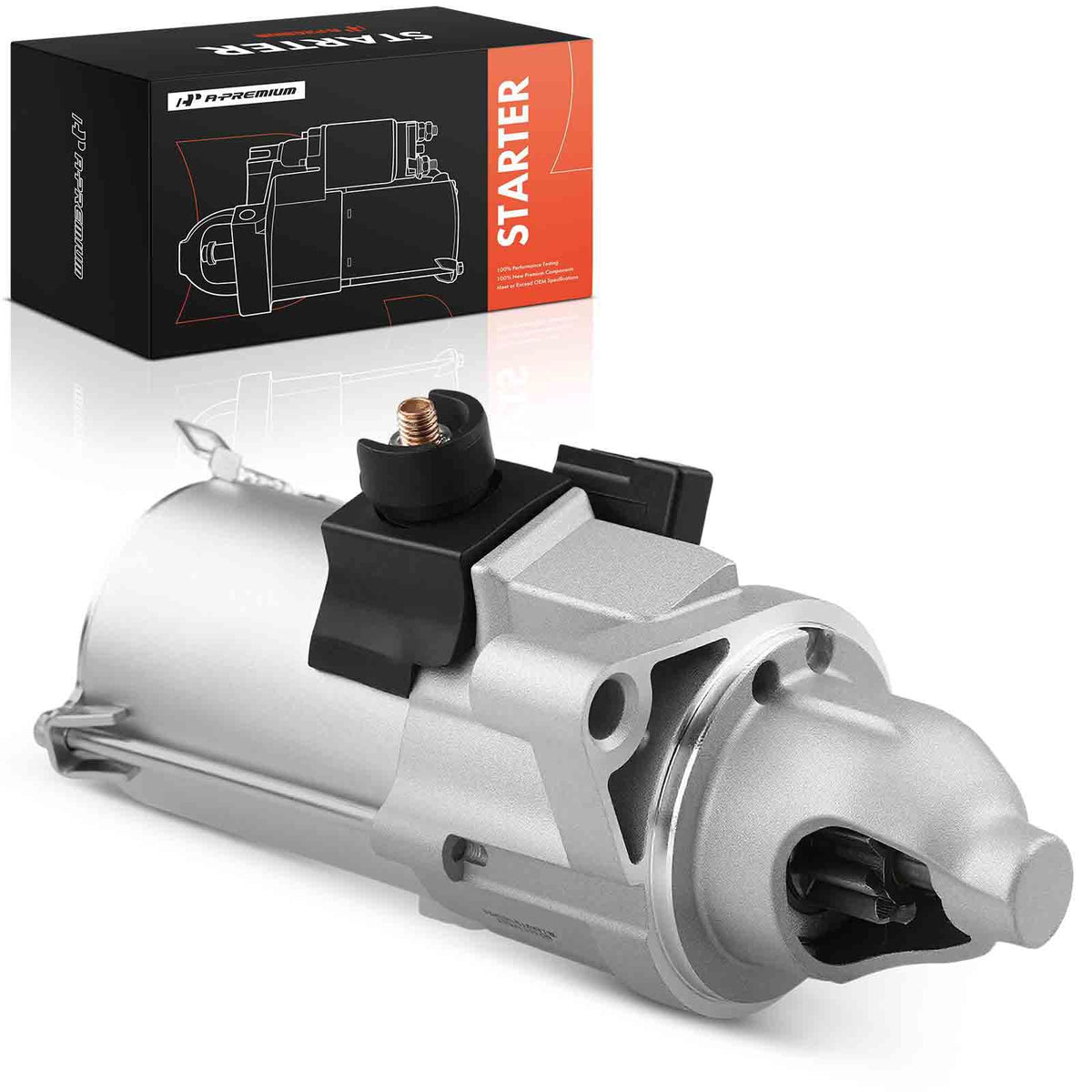 A-Premium Starter Motor, 12V 1.6KW 9 Teeth Clockwise