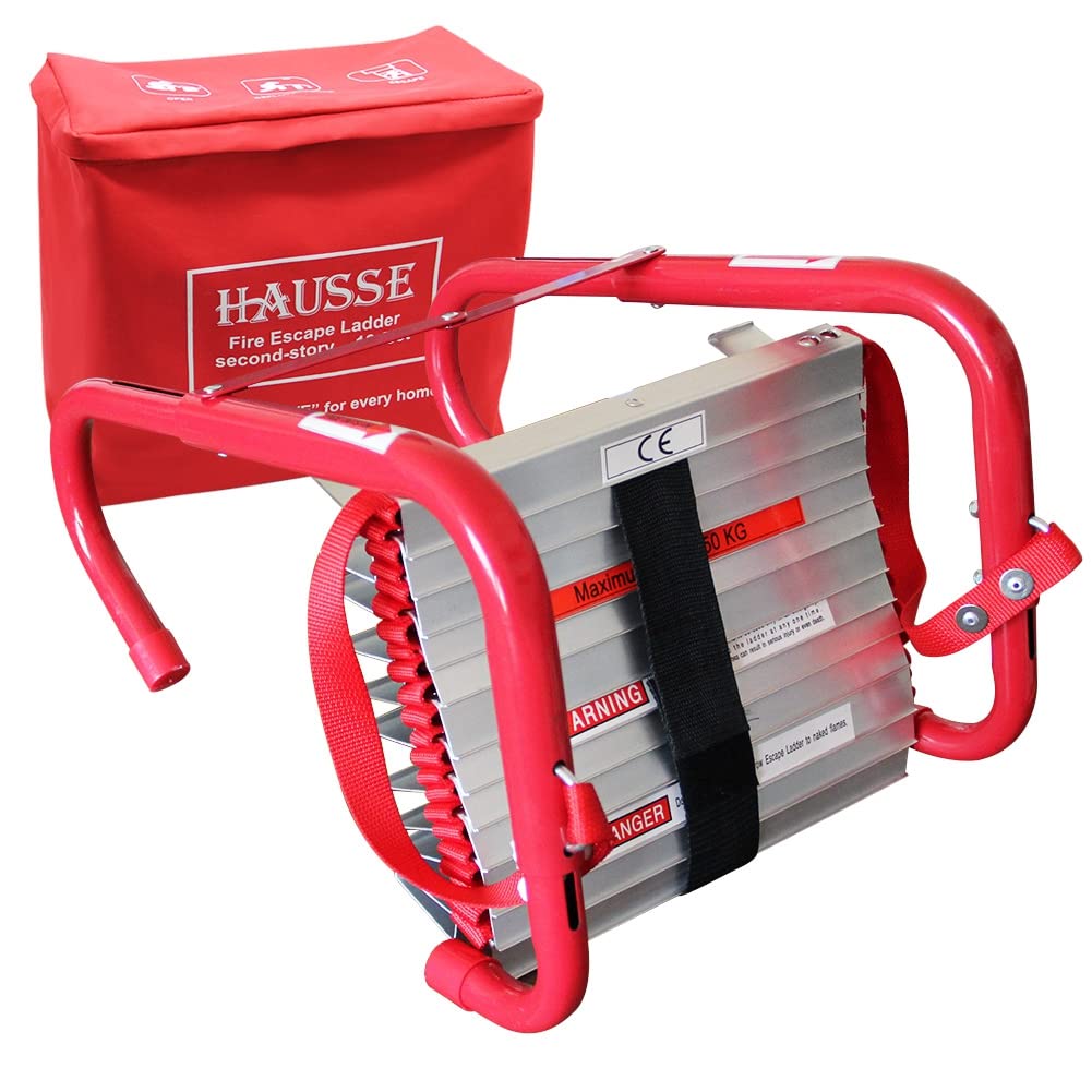 Retractable 2 Story Fire Escape Ladder, 13 Feet