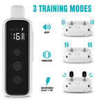 Shock Collar for Dogs - Waterproof Rechargeable Dog Electric Training Collar with Remote for Small Medium Large Dogs with Beep, Vibration, Safe Shock