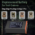 2 Pack 5Ah Rechargeable Lithium Battery Compatible with Moultrie Edge Cellular Trail Camera(Edge, Edge PRO, Edge 2, Edge 2 PRO, Edge 3, Edge 3 PRO)