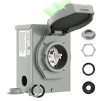 RVMATE Pre-Drilling 50 Amp Generator Inlet Box, NEMA SS2-50P Inlet Box