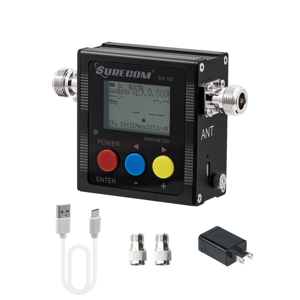Mcbazel Surecom SW-102 Digital VHF/UHF 125-525Mhz Antenna Power & SWR Meter