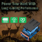 2 Pack 5Ah Rechargeable Lithium Battery Compatible with Moultrie Edge Cellular Trail Camera(Edge, Edge PRO, Edge 2, Edge 2 PRO, Edge 3, Edge 3 PRO)