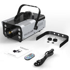 1200W RGB Fog Machine, 6 Colorful LED Lights for Smoke Machine Indoor/Outdoor Use, Perfect for Parties, Weddings, and Stage Effects