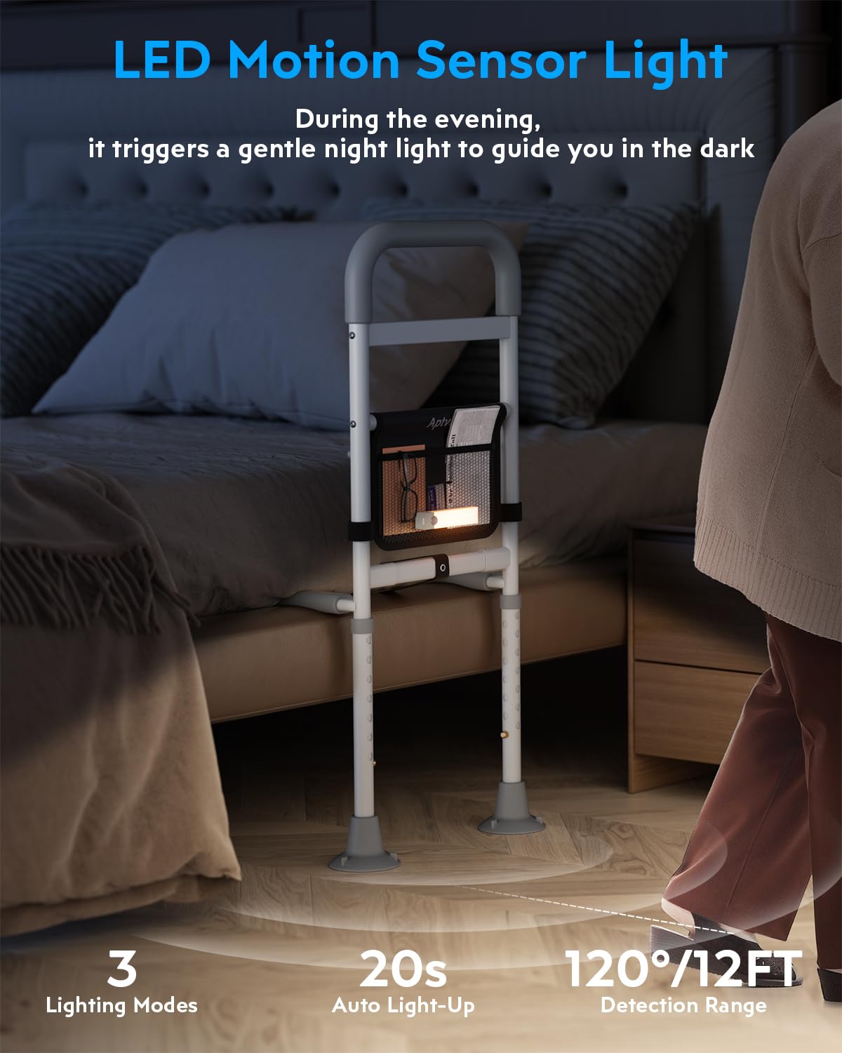 Bed Rails for Elderly Adults Safety, ASTM Compliant, 350LB Capacity