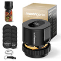 Mason Jar Vacuum Sealer Kit, Electric Vacuum Sealer for Regular Mouth and Wide Mouth Canning Jars, Fully Automated and Portable, includes 10