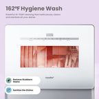 COMFEE' Portable Countertop Dishwasher, 5L Built-In Water Tank, 6 Programs, White - CDC17P0AWB