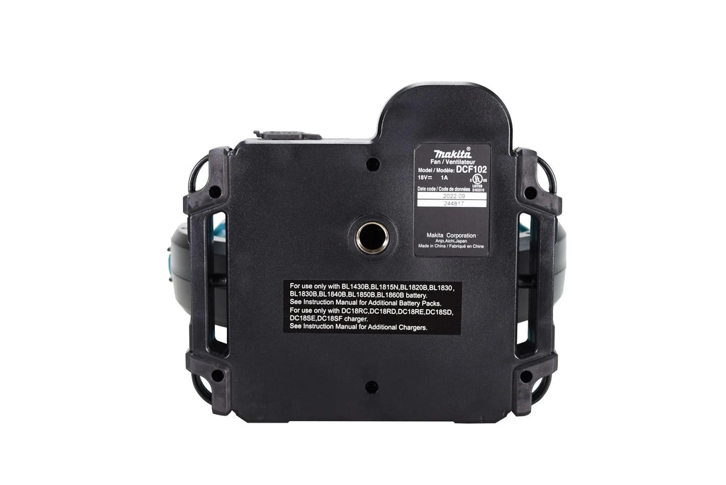 Makita Cordless Fan, 7-1/8 in, 3-Speed, 18V Max LXT