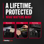 SentrySafe 1170 Fire-Resistant Document Safe with Key Lock, 0.61 CuFt., Black