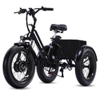 YEBEI Folding Electric Tricycle for Adults, 500W Motor, 48V15AH Lithium Battery, 20 x 4.0 in Fat Tires