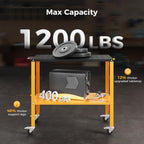 CAMMOO 1200LBS Welding Table, 36"x18" Portable Welding Table, for Garage & Workshop