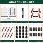 Dog Playpen Outdoor, 16 Panels 40" High Metal Dog Fence with Gate