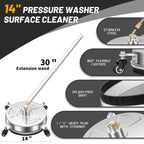 14'' Pressure Washer Surface Cleaner, Power Washer Accessory