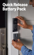 Ring Battery Doorbell 2K Plus (newest model), Retinal 2K with wide-angle video, up to 6x Enhanced Zoom, Night Vision, and Quick Release Battery Pack