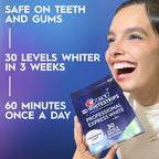 Crest 3DWhitestrips at Home Teeth Whitening Kit, Professional Express + Whitening Light, 1 Light + 19 Treatments, 38 Strips