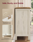 VASAGLE Farmhouse Buffet Cabinet, Coffee Bar with 2 Drawers