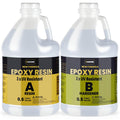 1 Gal 3X UV Resistant Crystal Clear Epoxy Resin Kit, 1:1 High Gloss
