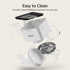 VOLUAS Automatic Cat Feeder, 4L Timed Dry Food Dispenser for Cats & Dogs