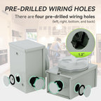RVMATE Pre-Drilling 50 Amp Generator Inlet Box, NEMA SS2-50P Inlet Box