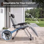 DUMOS Zero Gravity Chair, Lounge Chair Outdoor with Cup Holder
