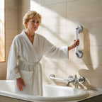 2 Pack Grab Bars for Shower, 16 Inch Shower Handles for Elderly