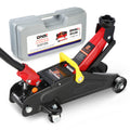 DNA Motoring TOOLS-00234 Low Profile Hydraulic Trolley Service/Floor Jack, 2 Ton (4000 lbs) Capacity, Lifting Range 5.1"-13", Black