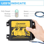 BUNKER INDUST Trailer Brake Breakaway Kit with Charger, LED Display, Switch, 12V 5Ah Battery for Trailer Caravan