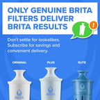 Brita X-Large 27 Cup Water Dispenser, Includes 1 Filter, Gray