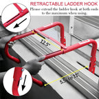 Retractable 2 Story Fire Escape Ladder, 13 Feet
