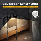 Bed Rails for Elderly Adults, 400lbs Load with Motion Sensor Light