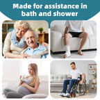 Swivel Shower Chair with Arms and Back, Heavy Duty Shower Seat for Inside Shower Stall and Bathtub, Height Adjustable Safety Bath Seat for Elderly